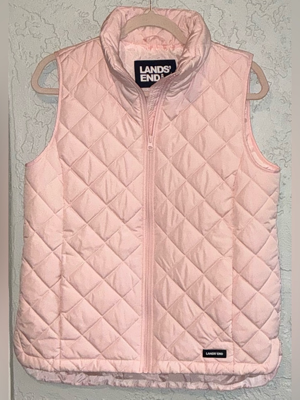 Lands' End Women's Quilted Vest - Light Pink  (NWOT)